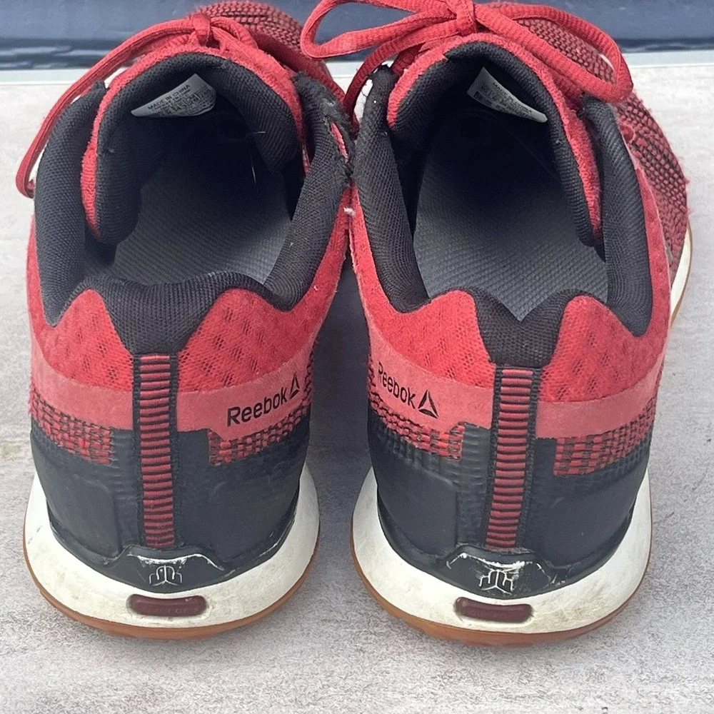 Reebok JJ‎ Watt 2 Low Mens 10 Red Black Low Top Lace Up Sneakers Trainers